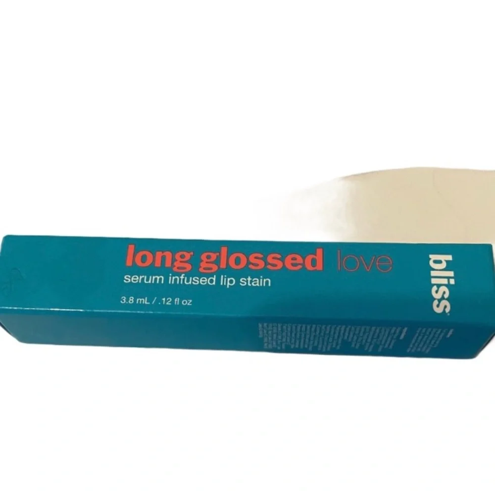 Bliss Lip Gloss Long Glossed Love Serum Infused Pink Lip Stain Hey Hibiscus NIB